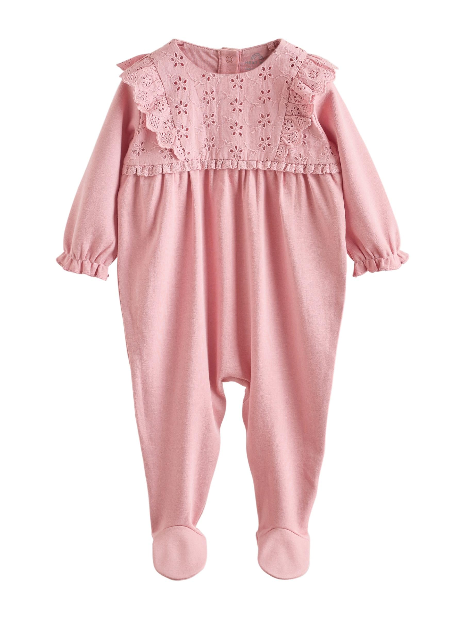 NEXT Bebés niña Pack de 3 Pijamas Tipo Pelele de bebé