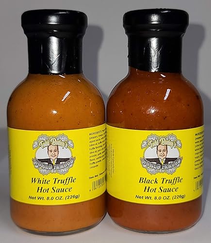 Todd Bosley's World Famous - Salsa picante de trufa blanca y negra (paquete de 2)