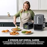 Ninja Double Stack XL Deep Fryer, Air Fryer, 9.5L Capacity, 6 Cooking Functions, 2 Independent Cooking Zones, Dishwasher Safe Parts - 4