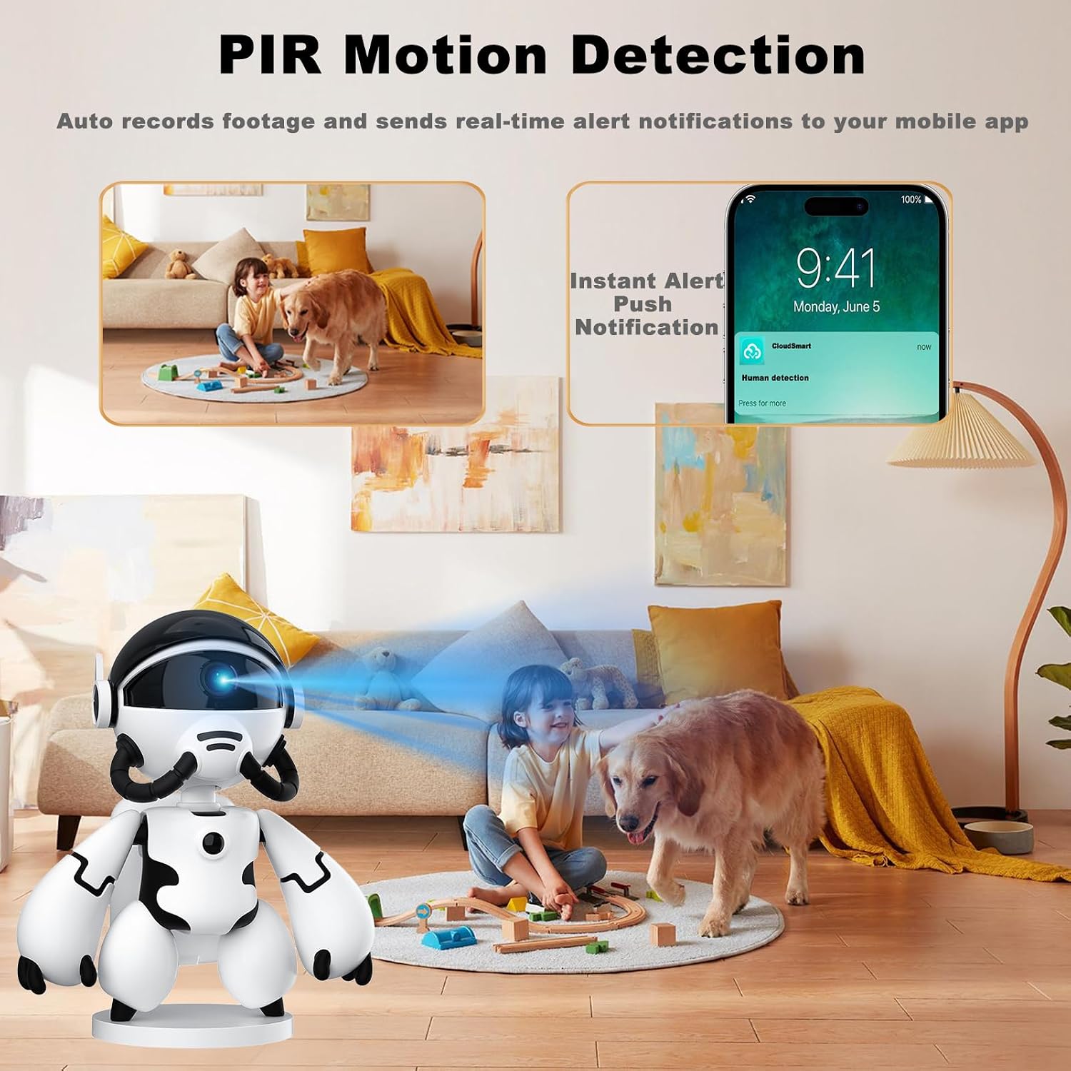 2K Indoor Robot Camera, 5G/2.4G WiFi Indoor Security Camera for Baby Pet 7 71GVfMLJduL. AC SL1500