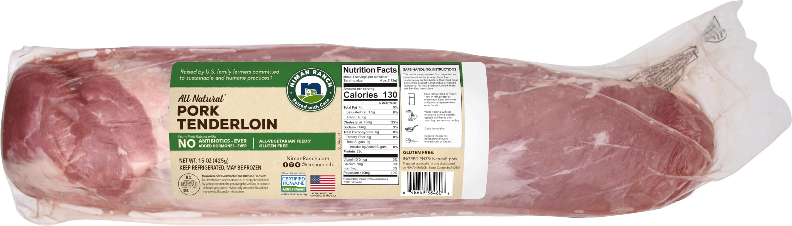Niman Ranch Pork Tenderloin 15 oz — view 3