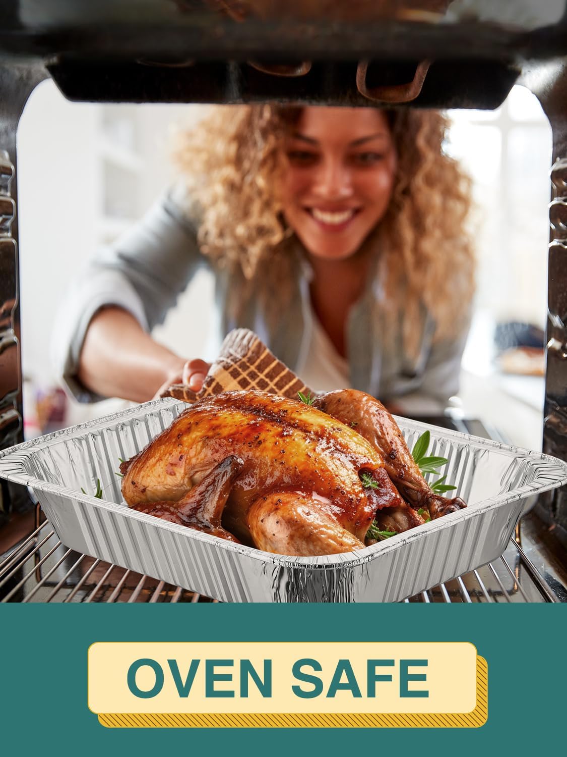 NEEBAKE 20 Set Disposable Aluminum Pans with Lids Assorted Sizes - 10 Large 10.25x12 Foil Pans Half Size & 10 Small 8x8 Tin Foil Baking Pans, Tin Trays Containers for Meal Prep, Food Cooking, Roasting