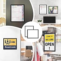 Vista 8 de Relx 6 letreros magnéticos autoadhesivos de pared de 8.5 x 11 pulgadas, portarretratos magnéticos, soportes para documentos, marcos adhesivos