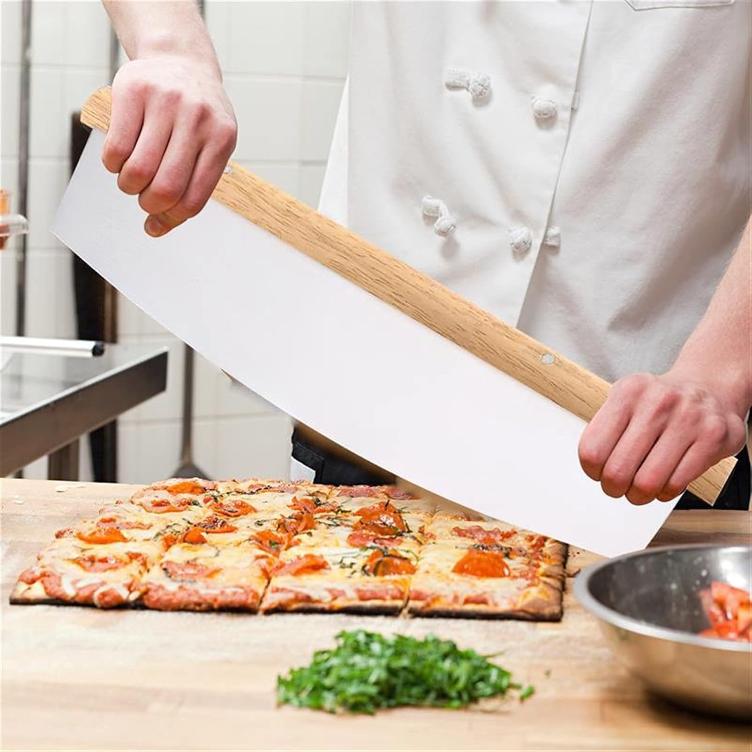 Pizza Slicer 32CM Kitchen Pizza Cutter，Stainless Steel Pizza Slicer Dough Slicer Pie Pizza Cutter Pizza Cutters