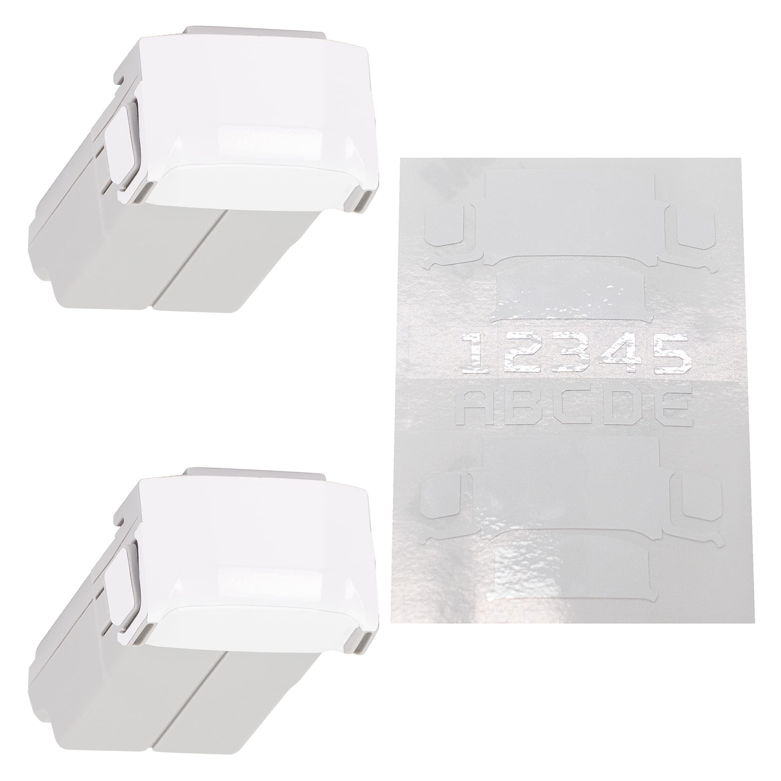 WRAPGRADE Skin Stickers Compatible with DJI Mini 4 Pro/Mini 3 Series | Two Batteries (Racing White)