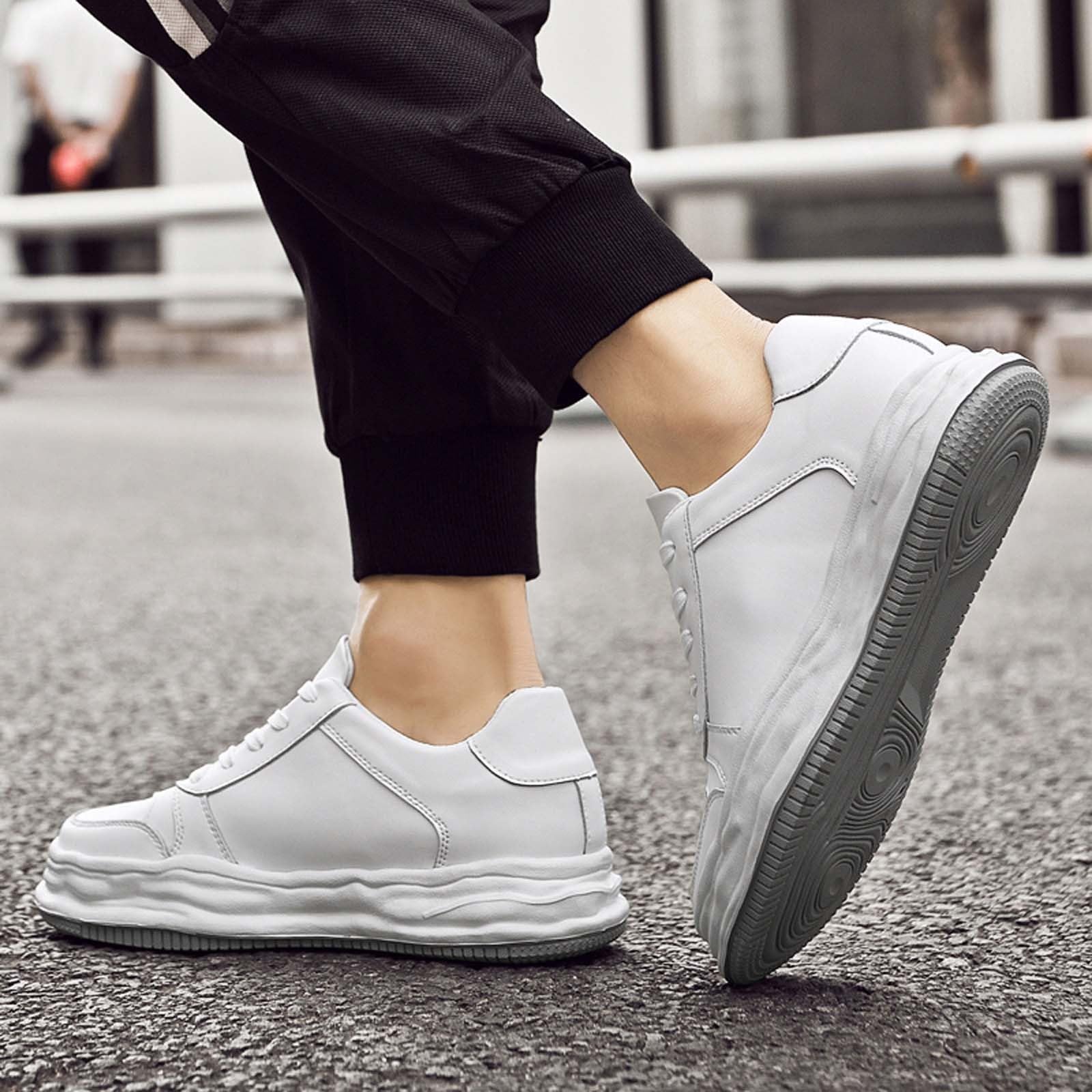 Generisch Zapatillas deportivas para hombre zapatillas de ascensor elevar altura plantilla zapatos más grandes hombres ocio cómodos deportes transpirables zapatos casuales