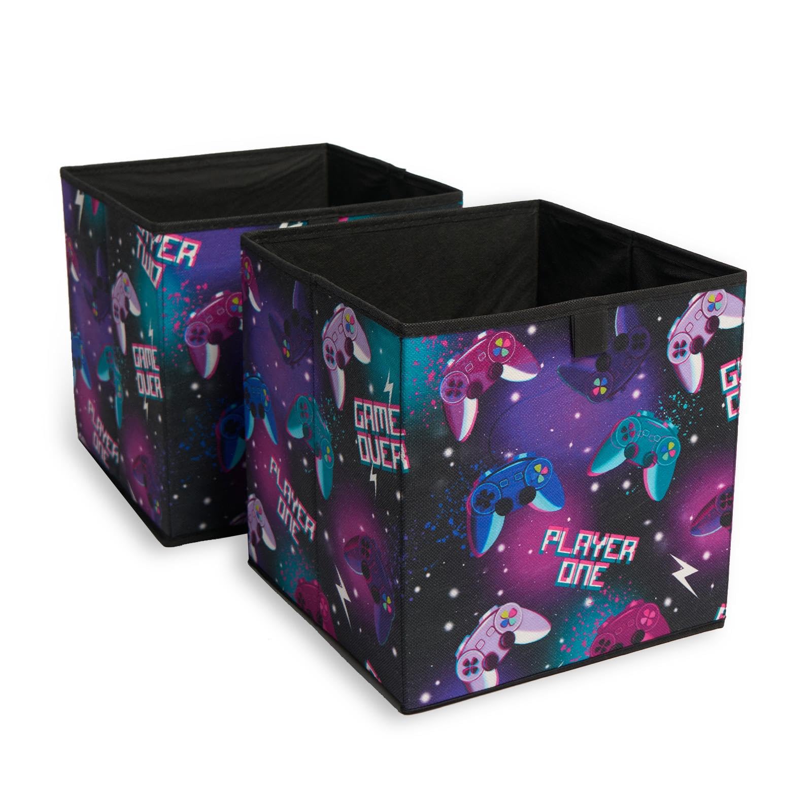 OHS - Storage Boxes - Cube Set - Black - Pack of 2