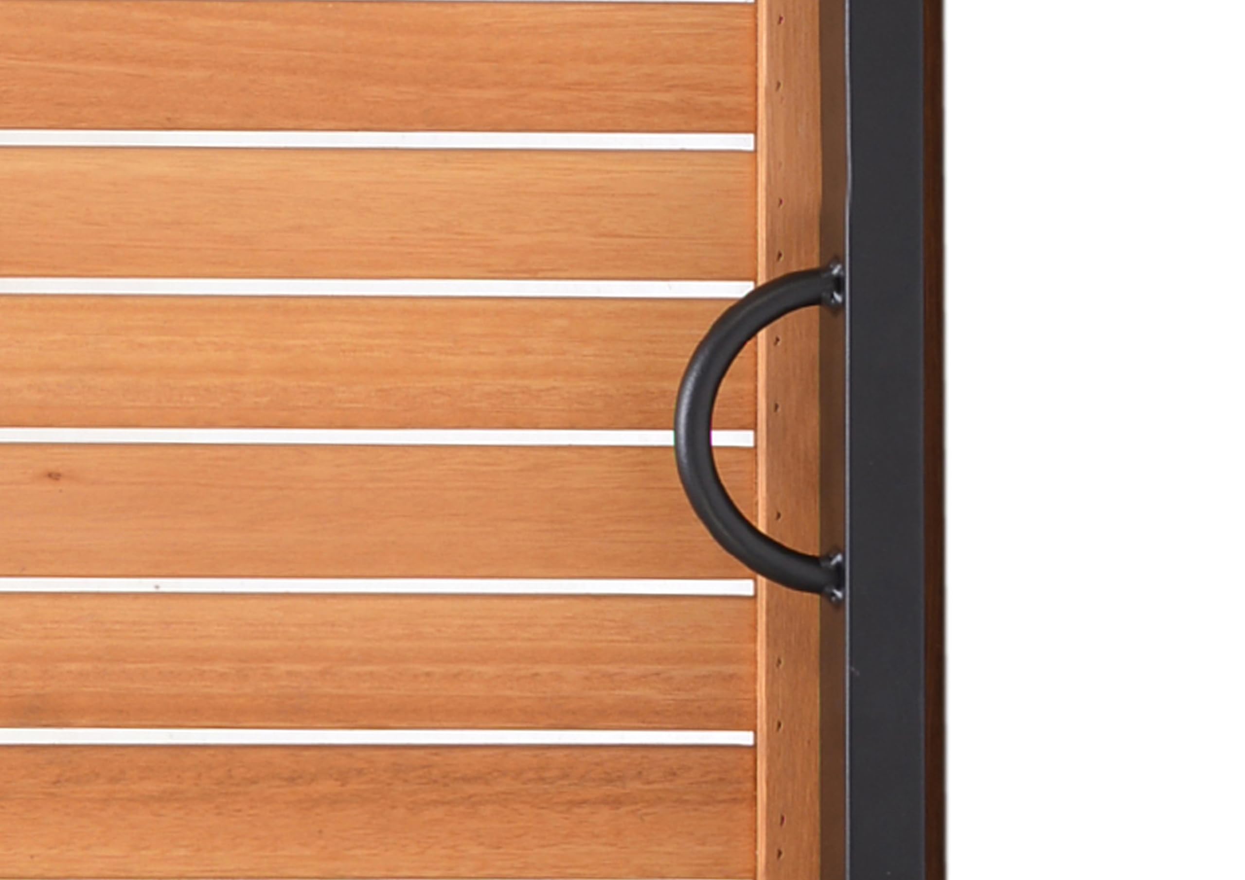 METRO Professional Mesa de Exterior Gastro Lynx, Aluminio/Madera de eucalipto, 137 x 90 cm, Rectangular, Negro