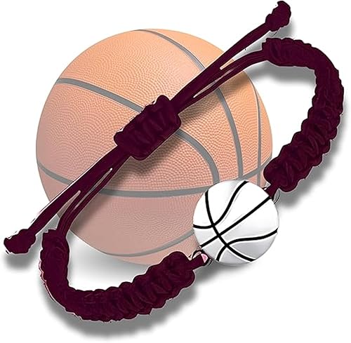 Miniatura 15 de Sportybella Pulsera unisex con dije de baloncesto – Pulsera de amistad ajustable con dije de baloncesto