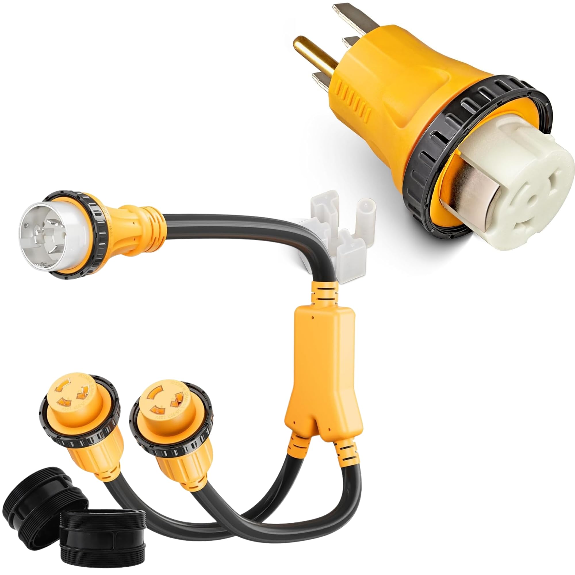 Amazon.com: MECMO Marine Shore Power Y Splitter SS2-50P Male 50A