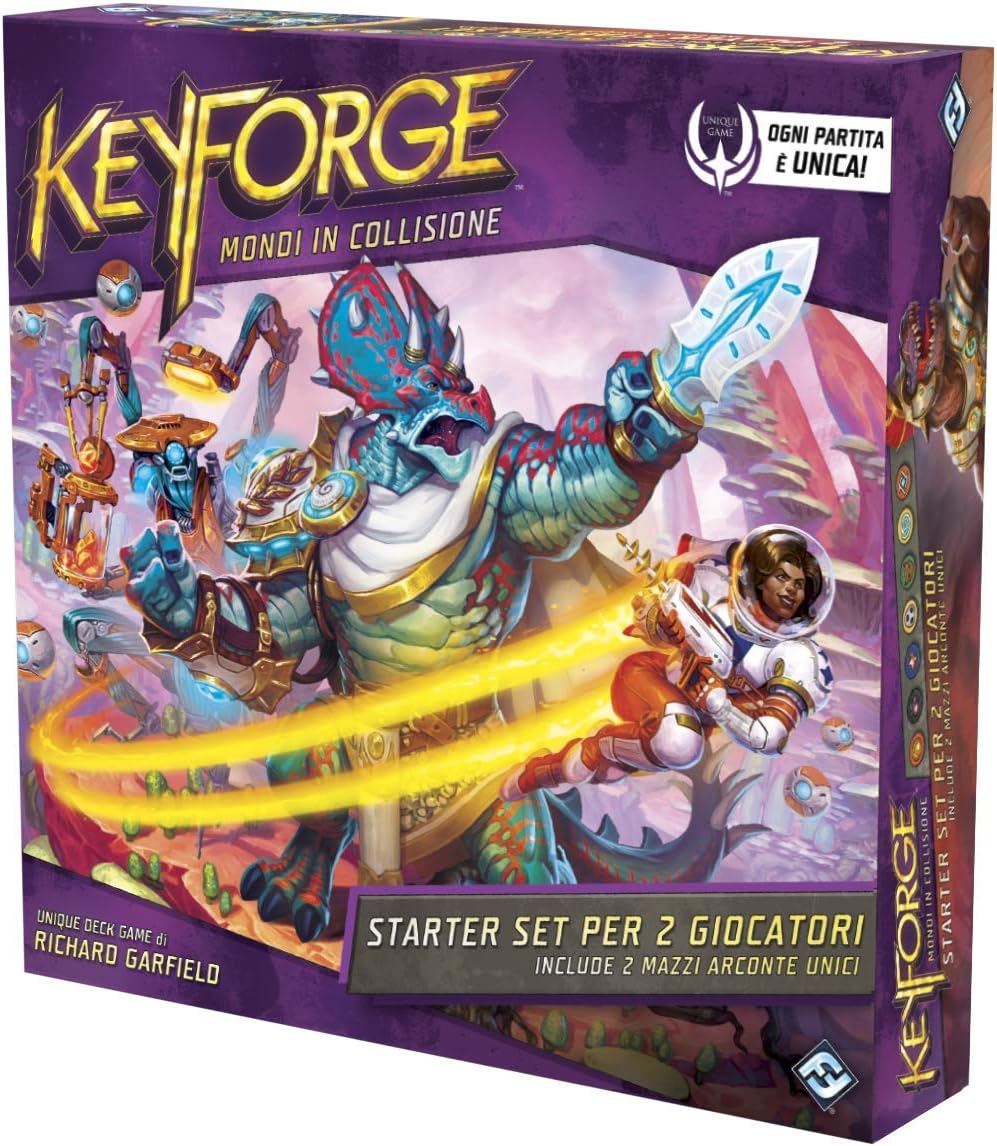 Asmodee - KeyForge: Collision Worlds, Starter Set for 2 Players, Card Game, 10604
