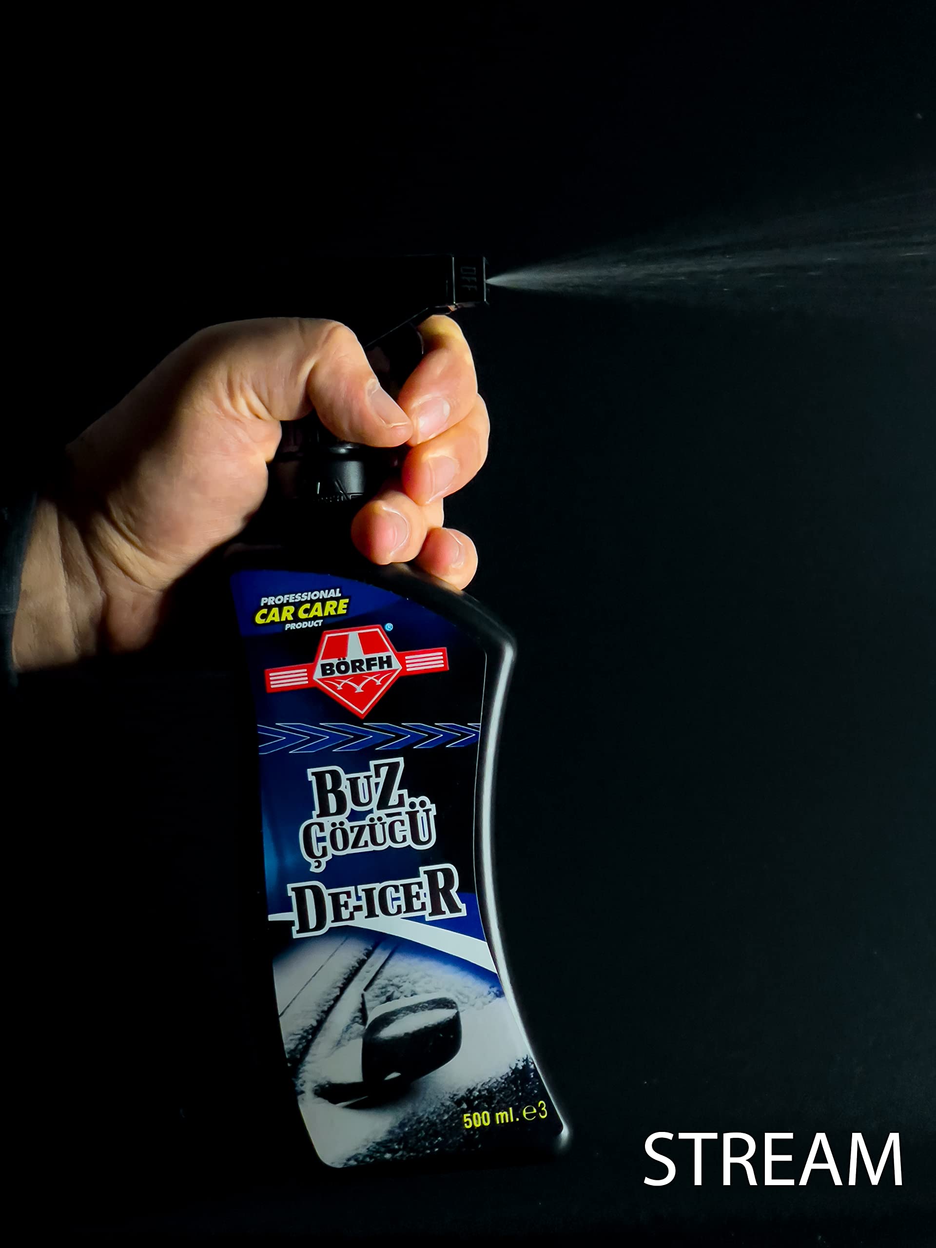 Descongelador de espray para parabrisas. Derrite instantáneamente hielo y heladas invernales en parabrisas de coche, ventanas, espejos, espray para descongelar rápidamente los cristales de