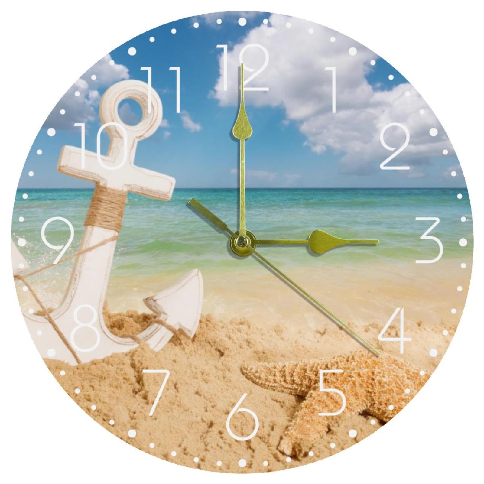 Horloge murale bord de mer pour une ambiance apaisante de chambre