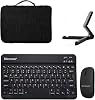 Microcase Xiaomi Redmi Pad 2 11 inch Uyumlu Tablet Çanta+Türkçe Bluetooth Klavye+Mouse+Tablet Standı-Siyah AL8128
