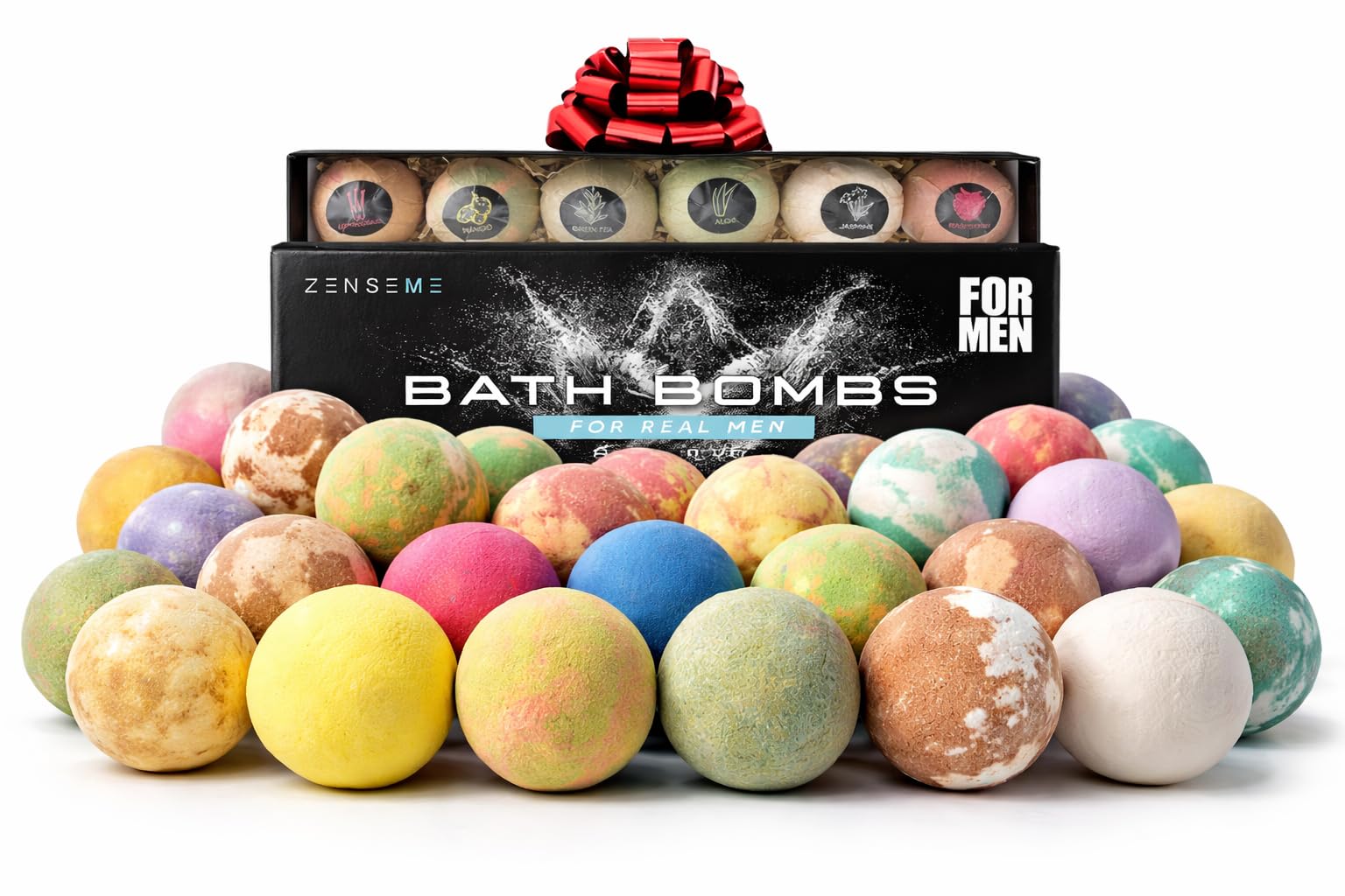 Amazon.com : Bath Bombs for Men, Gift Set of 18 Scented Organic