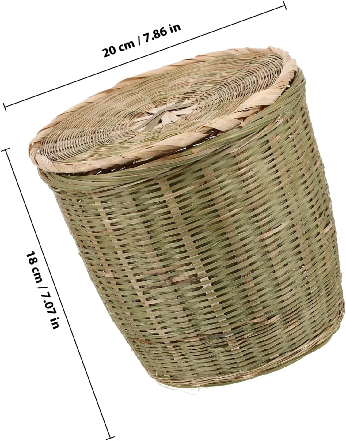Handmade Bamboo Storage Basket for Vegetables and Toys, Rural Decor