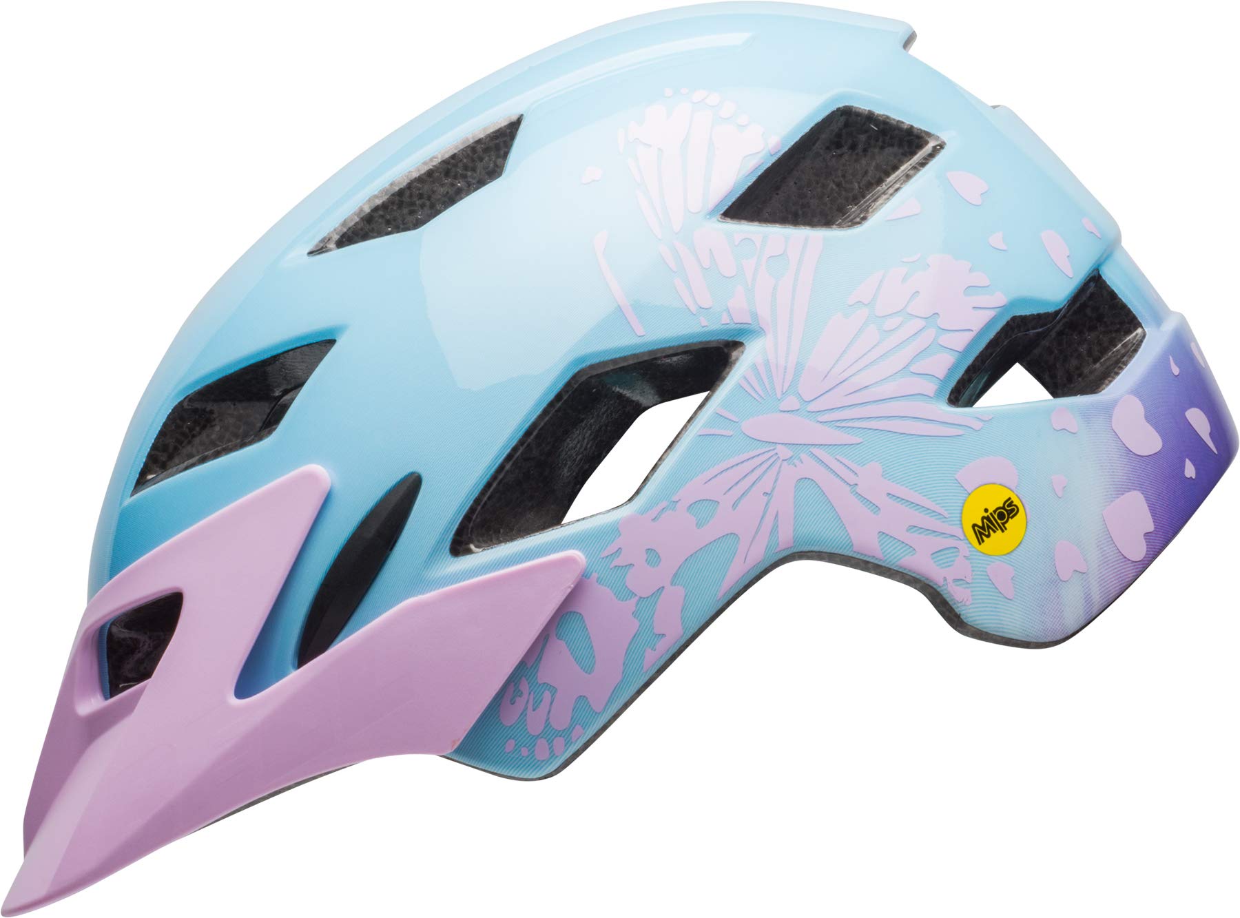 bell sidetrack youth mips bike helmet - gloss lilac flutter Bell Sidetrack Mips Youth Bike Helmet Gloss Lilac Flutter 2019