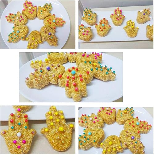 Miniatura 6 de Hamsa - Molde de silicona para manos de Fátima, pastel, magdalenas, muffins, bandeja para hornear la mano de Dios, bandeja para cubitos de hielo,