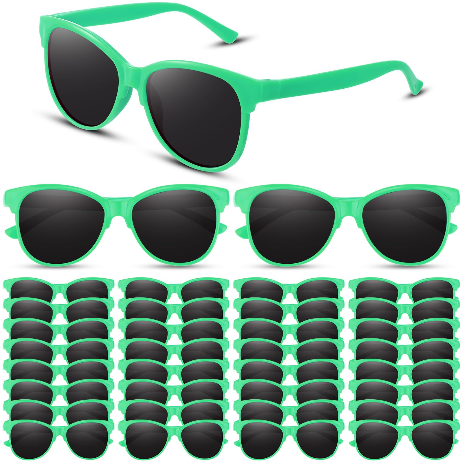 Kathfly32 Pcs Neon Kids Sunglasses Bulk Color Party Sunglasses Novelty Sun Glasses Set 80's Style Sun Glasses for Boys Girls