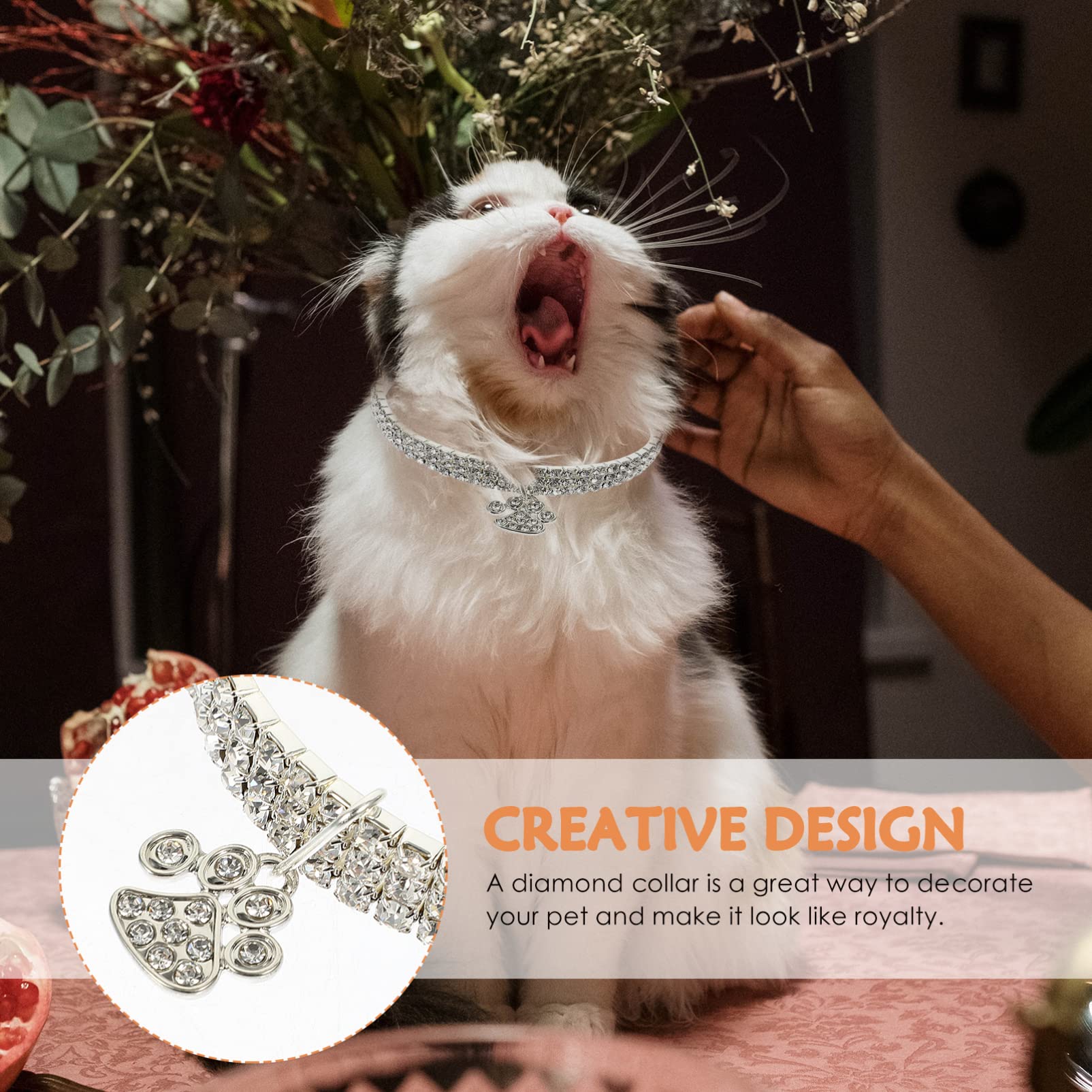 Angoily 20piezas Collar Decorativo para Perros y Gatos Portátil y Material De Premium para Fiestas y Ocasiones Especiales