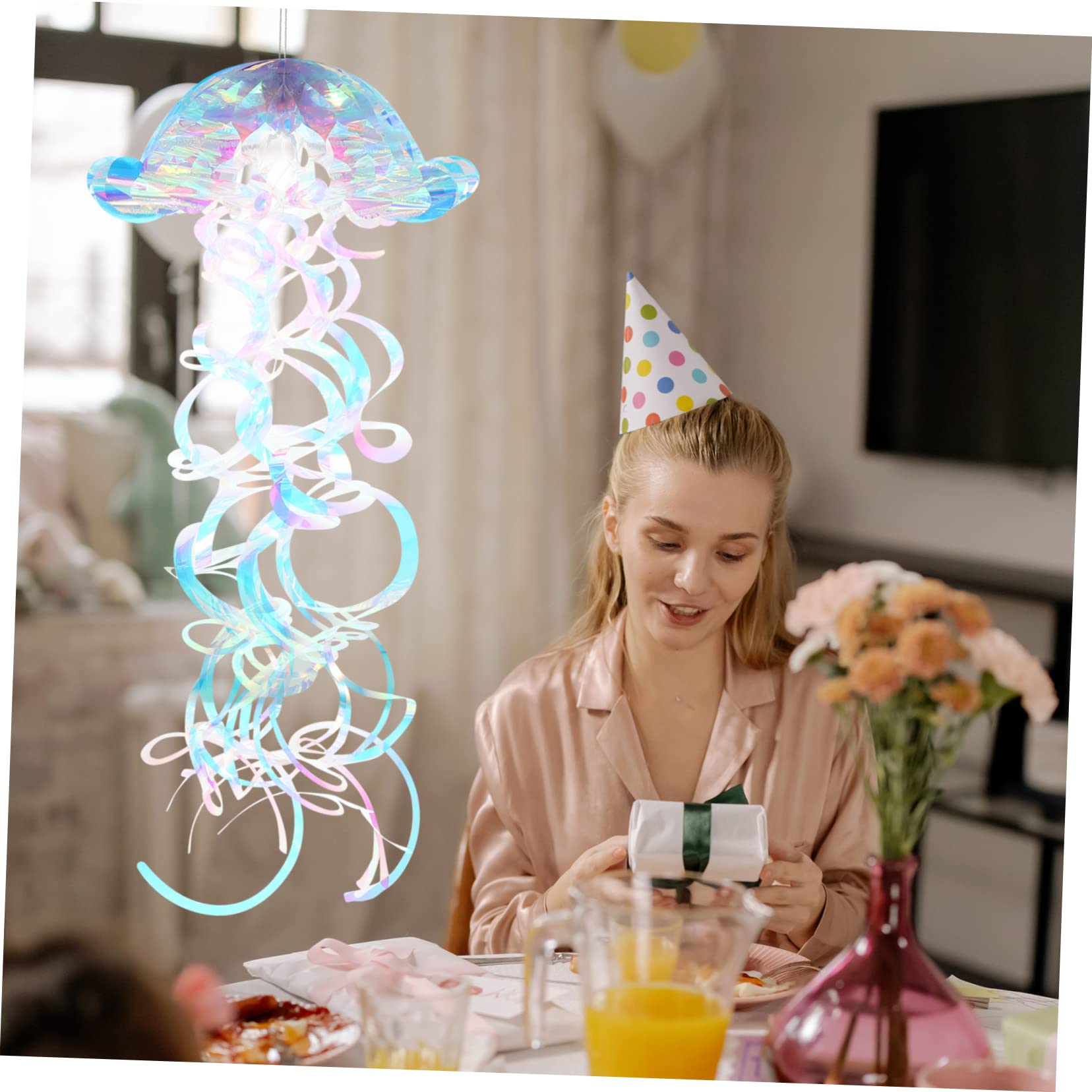Alipis 5pezzi Decorazioni Per Feste Con Iridescenti Appendere Ornamenti Per Party Tema Marino Per Matrimoni Shower e Celebrazioni Festive