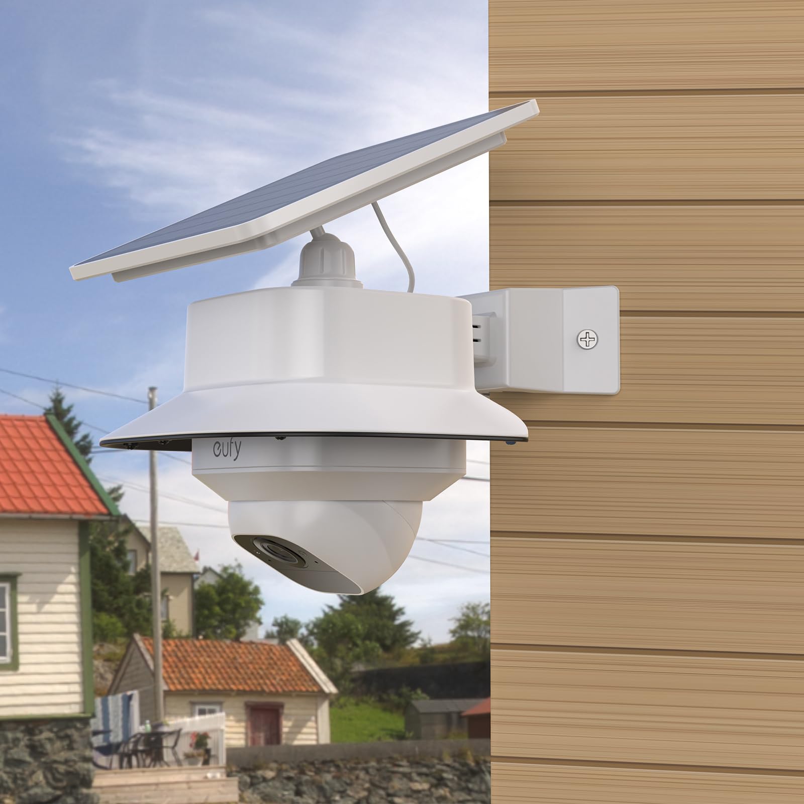 Soporte de esquina de pared para eufy SoloCam E30/4G LTE Cam S330 con cubierta de lluvia (1 juego)