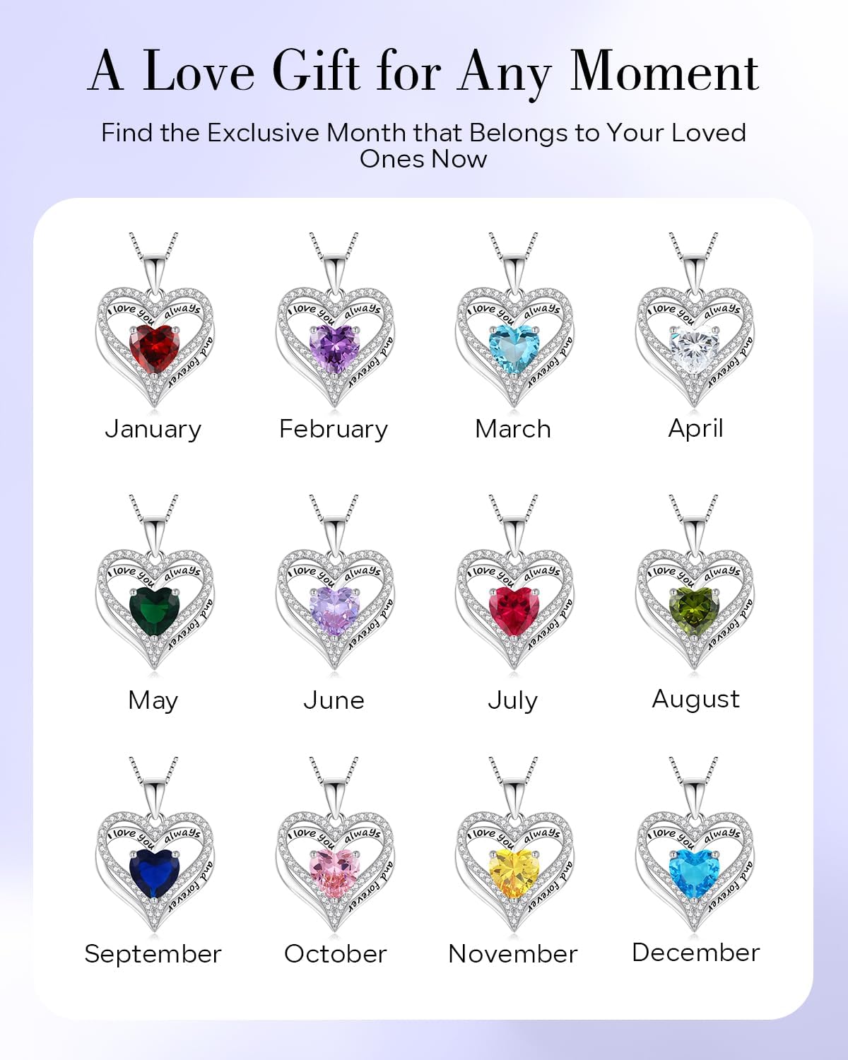 S925 Sterling Silver Necklace for Women, Wife Jewelry Rose Gold, Mom Birthday Valentines Mothers Day Gifts, Girlfriend Necklaces, Daughter Heart Jewel, Anniversary for Her