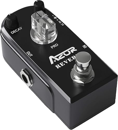 Vista 26 de AZOR Pedal ecualizador de ecualizador de 5 bandas para bajo eléctrico, aleación de aluminio True Bypass Eq bajo
