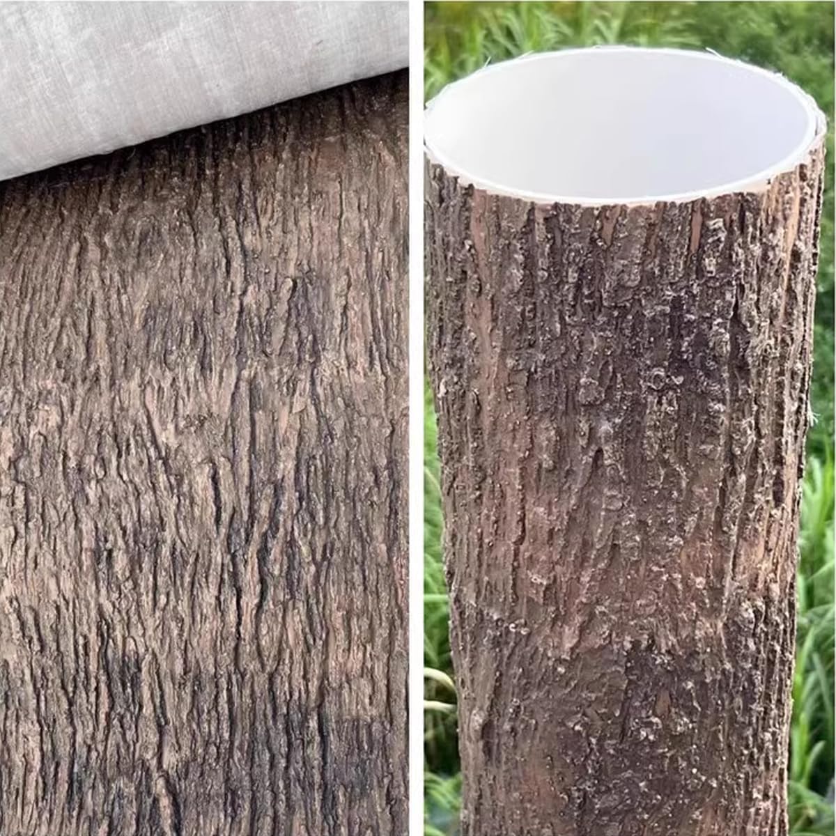Artificial Tree Bark, 19.69x39.37 Inch Fake Bark for Columns,Walls, Floors, Tree Decoration for Pillars Pipes Decor,Cuttable Simulation Tree Bark
