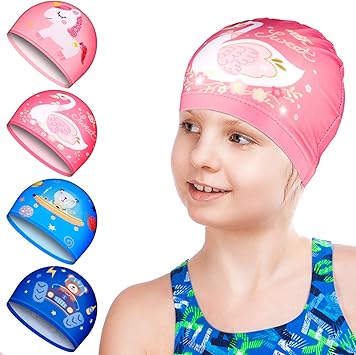 Cuffia Da Piscina In Silicone Per Bambini - Impermeabile E Carina 4-12 Anni - Foto 14