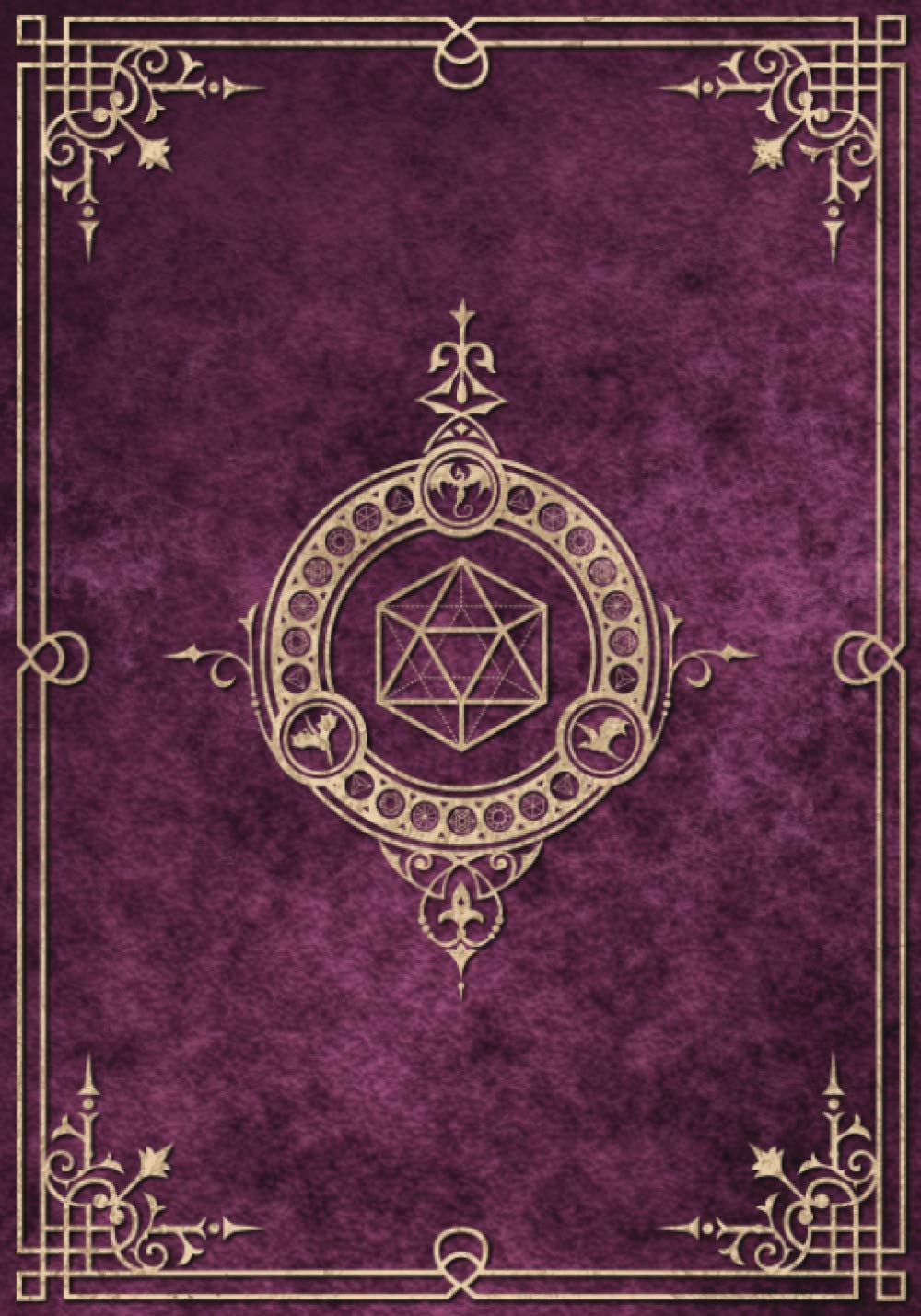 Character Journal: Five Detailed 5e Character Sheets, Lined And Graph Pages For Note-Taking, Spell Sheets And More (Dark Pink)