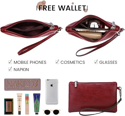 Miniatura 7 de LOVEVOOK Bolsa de mano para laptop para mujer, 15.6 pulgadas de gran capacidad, bolsa de trabajo de cuero vintage, bolso de hombro casual de