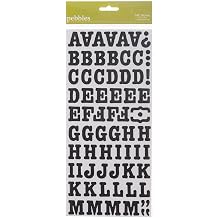 Pebbles Sunny Side - ABC Stickers- Black