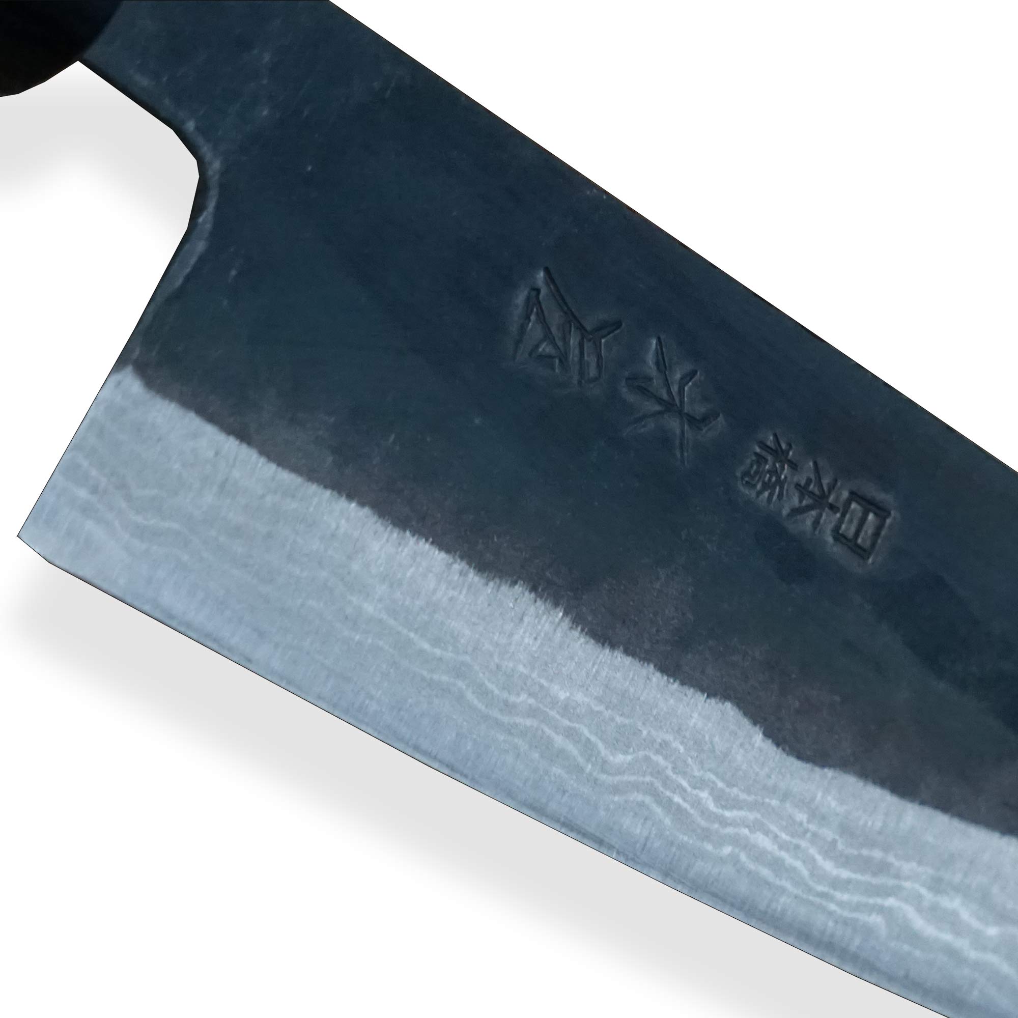 KIYA Suminagashi Gyuto SXL3-128 Couteau De Cuisine Takefu V Grade 2 Steel-11 Couches D'acier Damas à Haute Teneur En Carbone Et Manche En Bois De Santal 8 Coins Lame 180 Mm