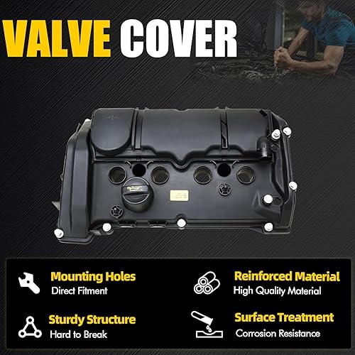 Miniatura 5 de Cubierta de válvula compatible con Mini Cooper S Countryman Paceman Hatchback Clubman Convertible Coupe R55 R57 R58 R59 R60 R61 JCW 1.6 Turbo