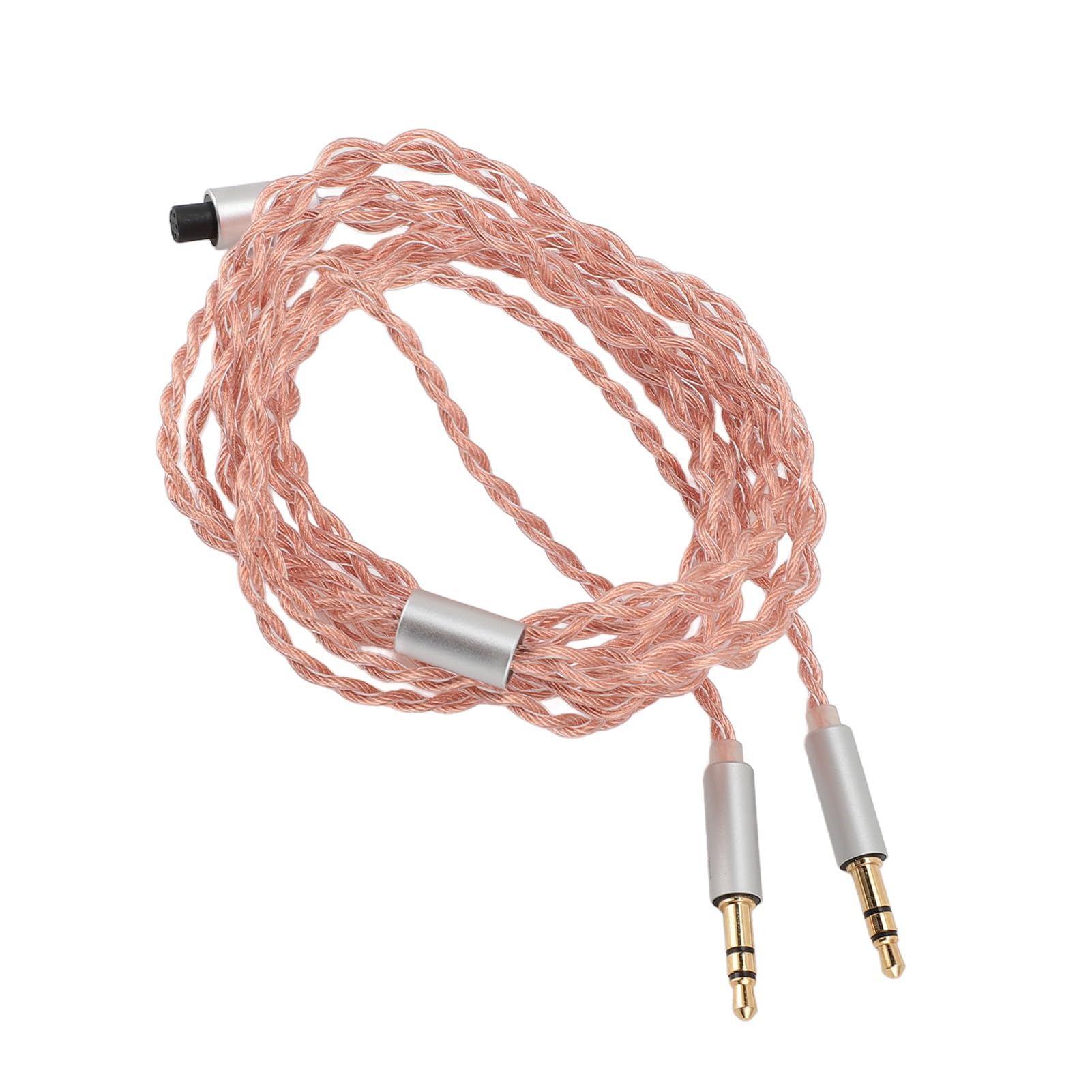Câble Répartiteur en Y pour Casque D'écoute, Adaptateur Multifonctionnel Haute Performance de 49,21 Pouces pour Appareils avec Fiches de 2,5 Mm, 3,5 Mm et 4,4 (Bronze)