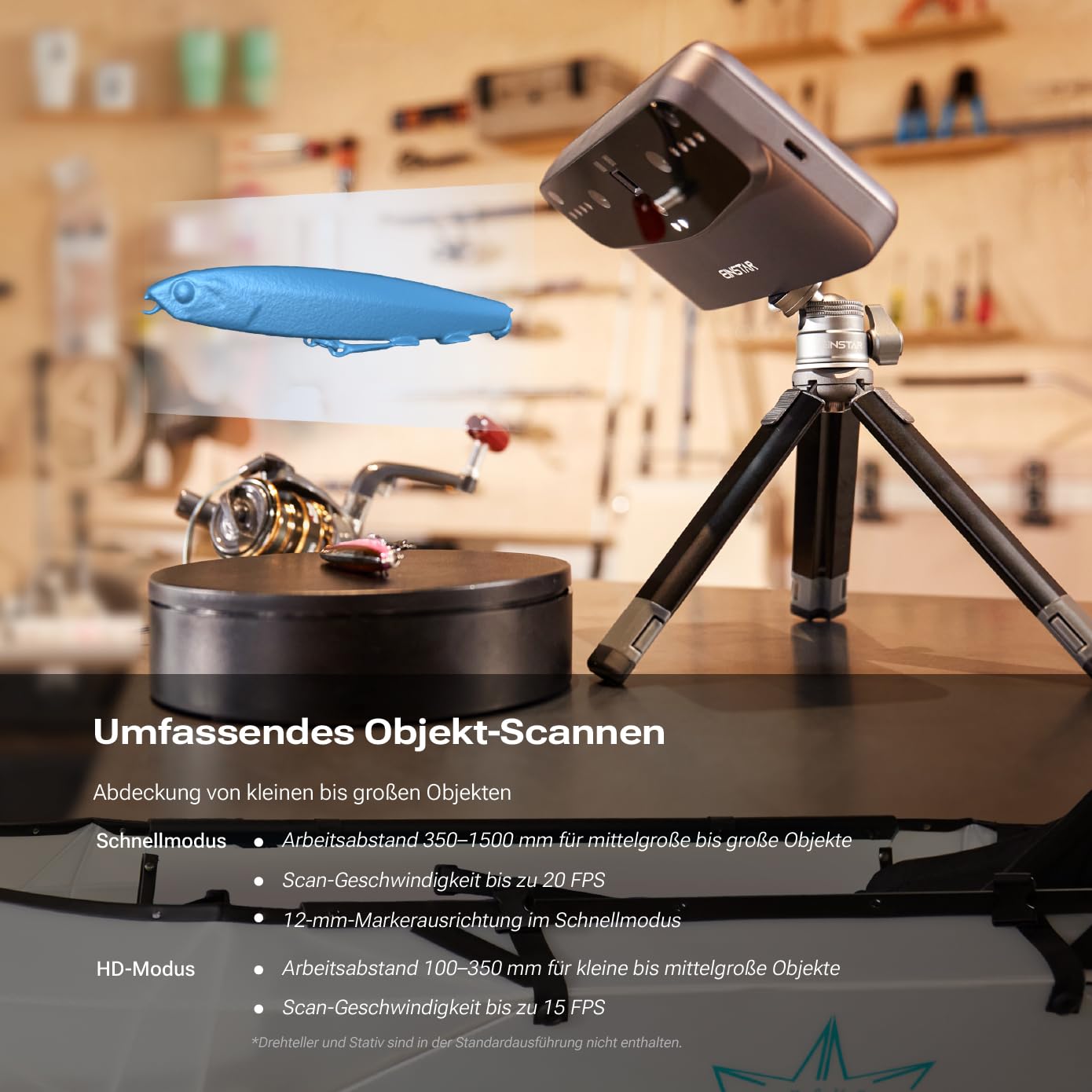 EINSTAR VEGA TITANIUM GRAY WIRELESS SHINING 3D SCANNER (C011212)