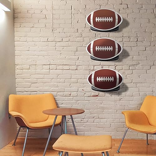 Miniatura 5 de TRINENOX - Soporte de pared para pelotas soporte de bola de acrílico soporte de baloncesto para fútbol soporte de almacenamiento para colgar pelotas