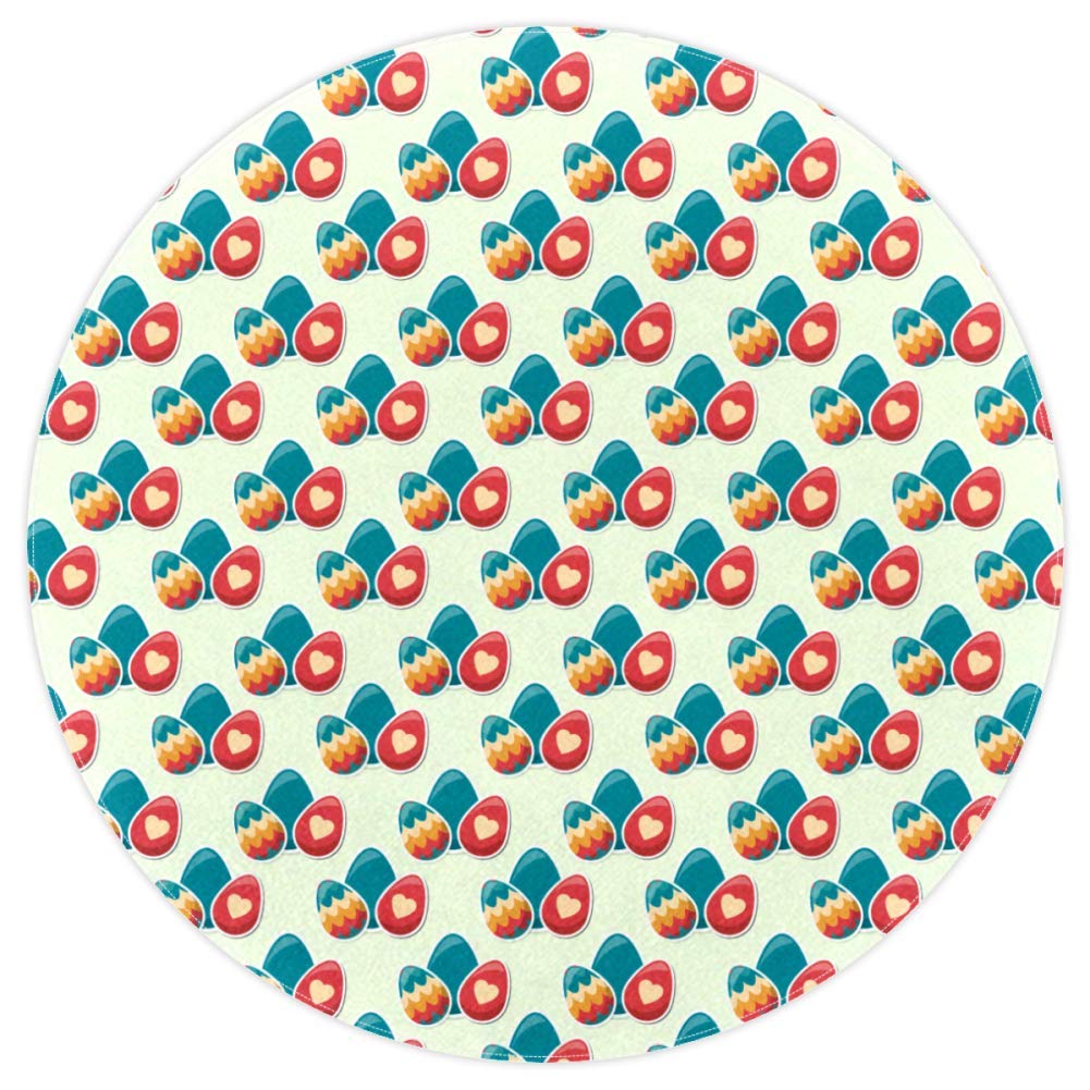 Tapis rond œufs de Pâques pour égayer la salle de jeux des enfants