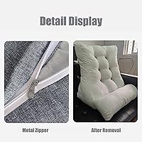 Vista 4 de Almohada de lectura con cuello, respaldo de cabecera triangular, cojín de soporte lumbar, almohada de apoyo de espalda para soporte de espalda