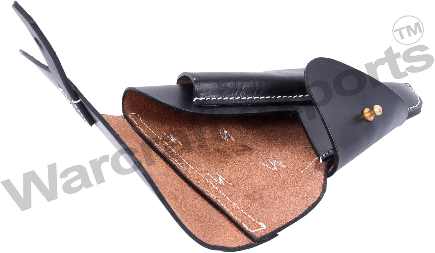 German WWII Walther P38 Soft Shell Holster Black Marked WW2