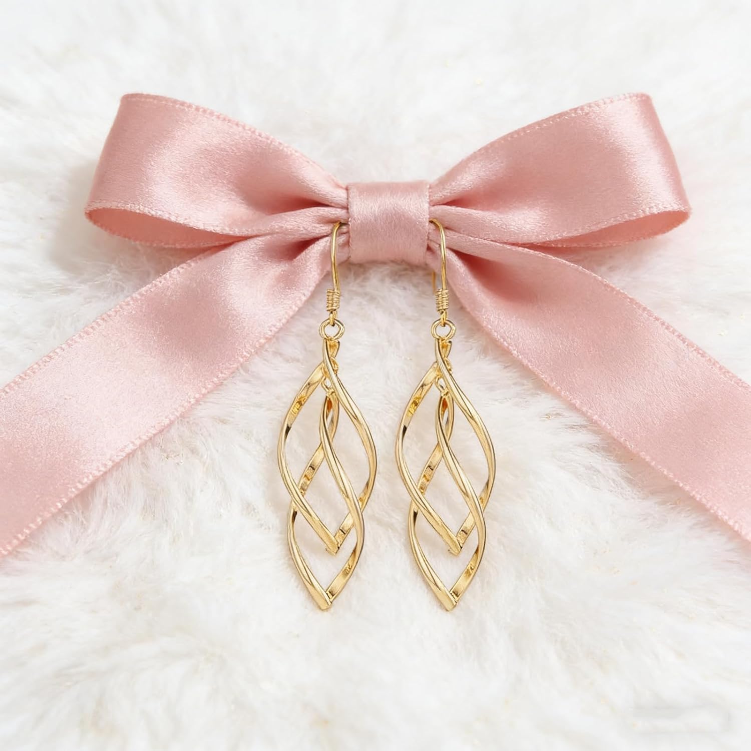 Gold Plated Earrings for Women Hypoallergenic Gold Earrings Statement Earrings for Girl Trendy Fashion Gold Jewelry Gifts Above 12 Years Old - Image 3