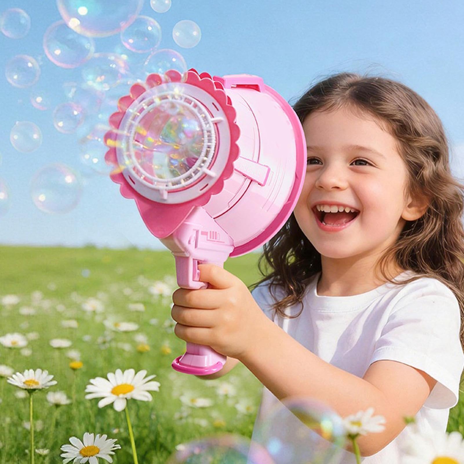 Blasenmaschine für Kinder, Sommerspielzeug, Blasengebläse für Kinder, für Geburtstag, Urlaub, Hof, Garten, Park, , Sommercamp, Spielbereich