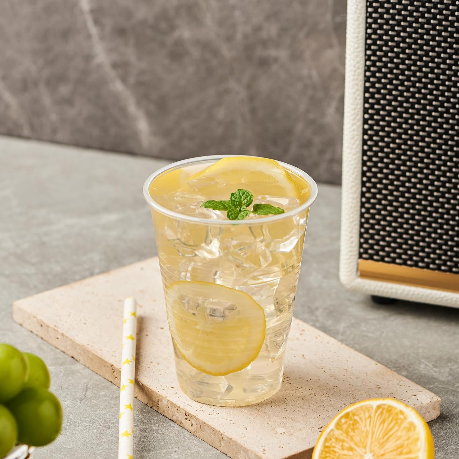 Crystal Clear Disposable Plastic Cups Bulk PP Cups for Parties,