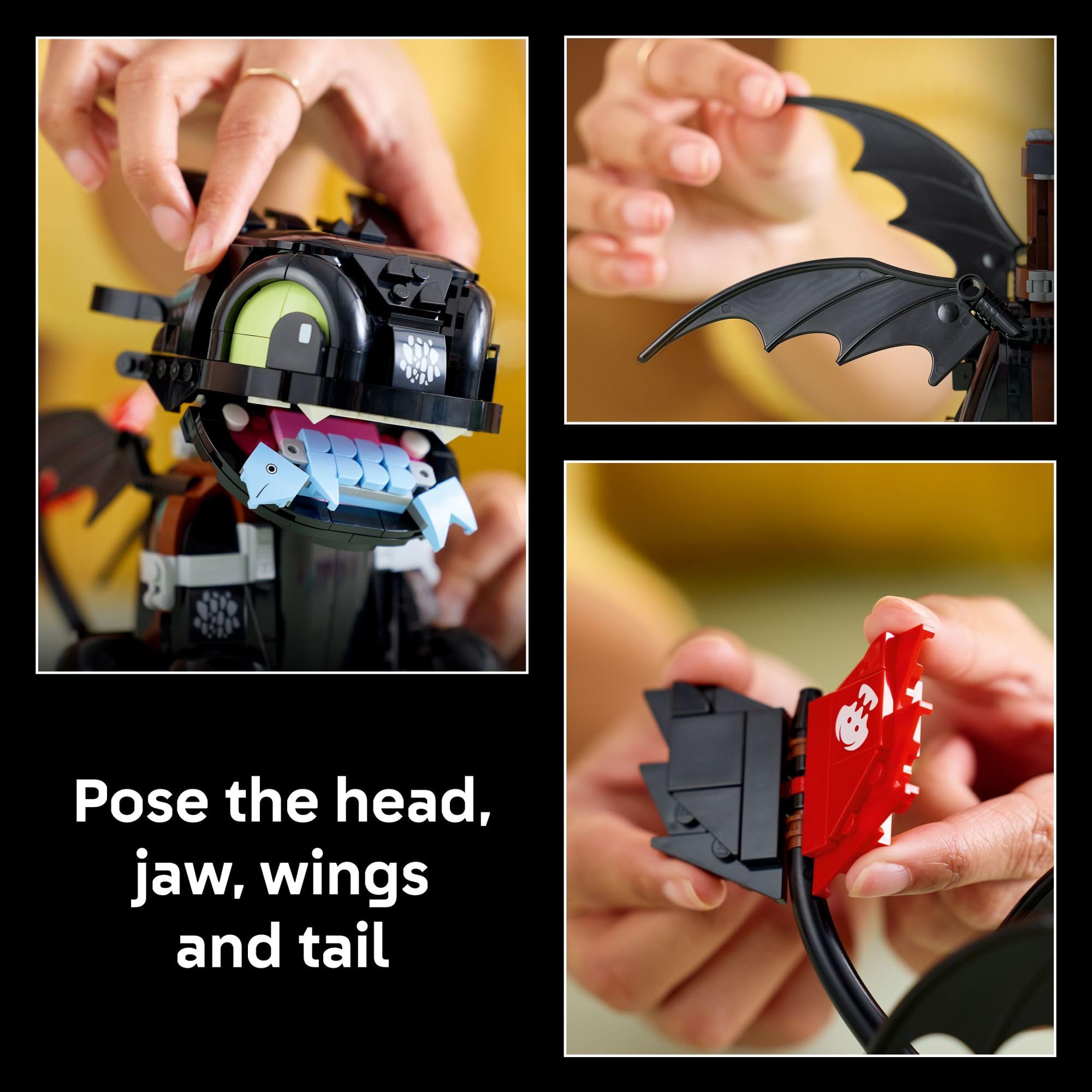 LEGO Icons How to Train Your Dragon: Toothless Building Set for Adults, Ages 18+ - Room Decor for Office, Bedroom, or Book Shelf - Collectible for Movie Fans - Gift Idea for Birthdays - 10375