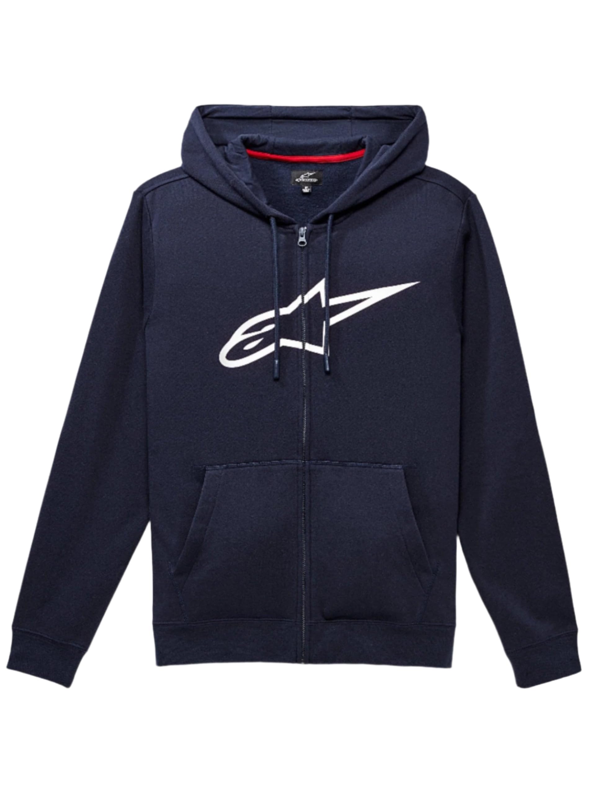 Alpinestars Unisex White Ageless Zip V3 Hoodie Navy Size: Xl