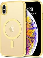 Vista 109 de Anuck - Funda magnética para iPhone 11 compatible con MagSafe, carcasa trasera mate translúcida dura, borde de TPU, delgada, resistente a impactos