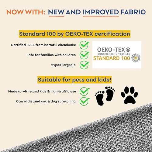 Miniatura 3 de Comfort Works Fundas de sofá personalizadas Ektorp, funda de repuesto compatible con sofá IKEA Ektorp (sofá, marfil)