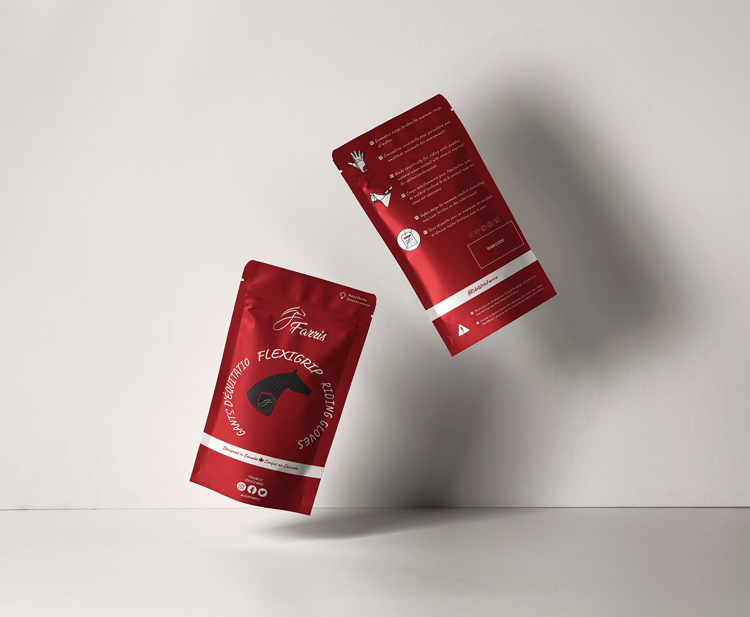 FARRIS Flexgrip - Guantes de equitación para mujeres y hombres, guantes ecuestres acolchados con malla transpirable y pulgares y dedos reforzados