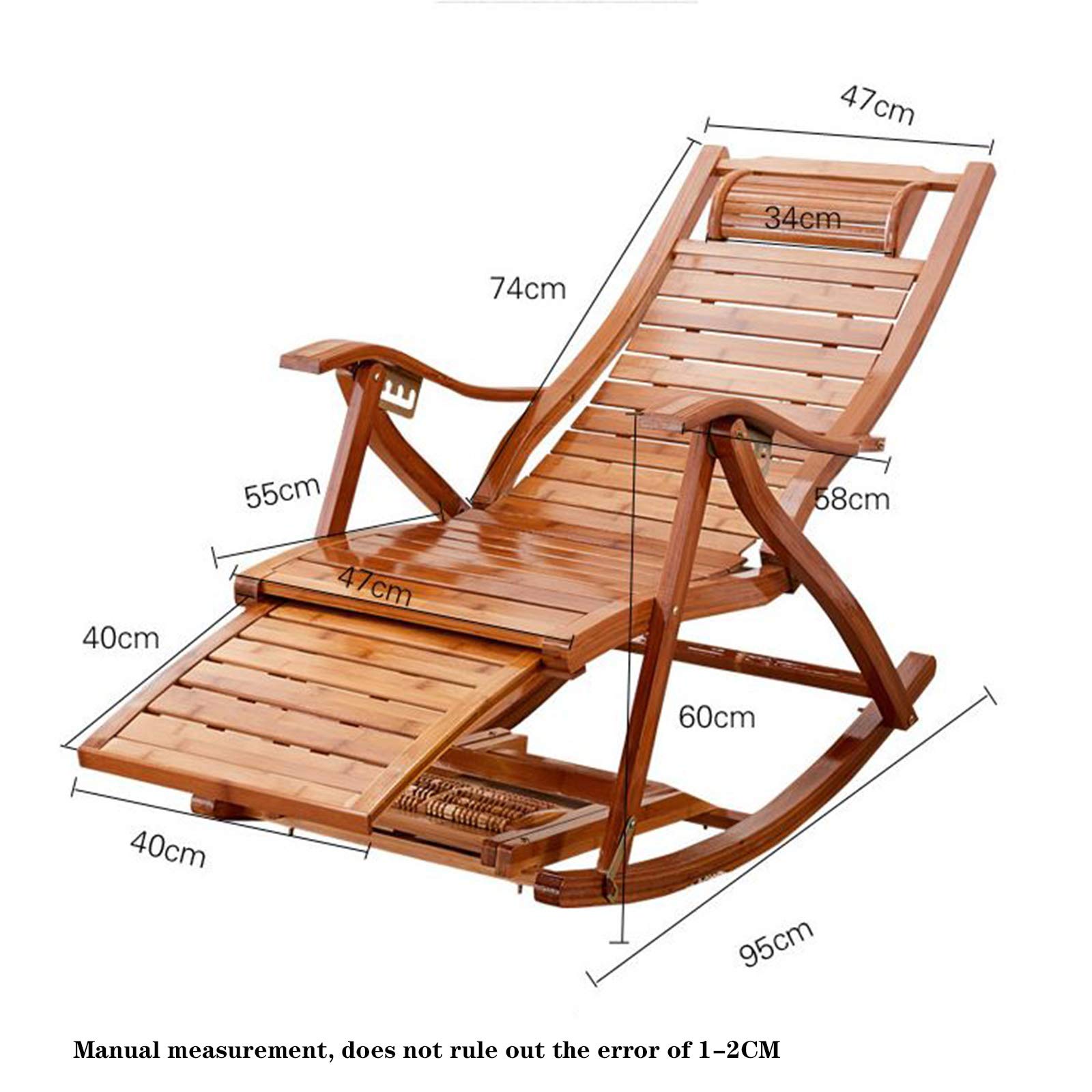 Sdraio da Giardino, Sdraio Pieghevole,Cuscino Poggiatesta Regolabile,Poltrona Ergonomica eTraspirante con Struttura in Acciaio